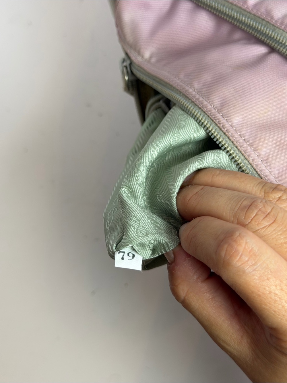 Prada Tessuto Soft Pink Hue Nylon Shoulder Crossbody Bag - Picture 15 of 16